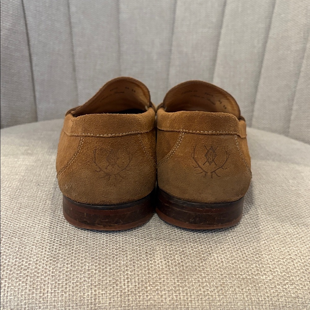 Martin Dingman Tan Leather Mens Luxury 
Loafers with Leather Strap Detailing - Picture 8 of 8